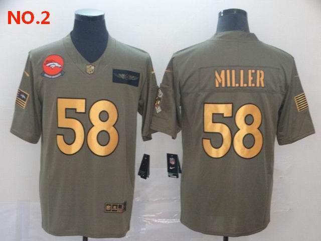 Men's Denver Broncos 58 Von Miller Jersey NO.2 ;